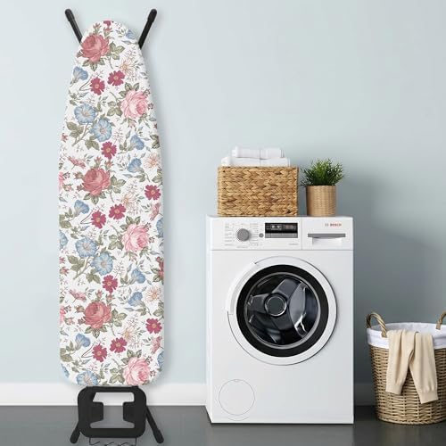Flowers Ironing Board Cover and Pad 15x54 Inch, 100% Cotton Surface Heavy Duty - Image 6