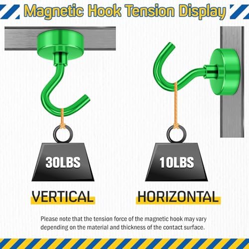 FINDMAG 28 Pack Magnetic Hooks, 30LB+ Magnets - Image 6