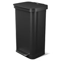 Glad Stainless Steel Step Trash Can, Series 2 with Clorox Protection - Large Black Kitchen Garbage Bin with Soft Close Lid, Foot Pedal and Waste Bag Roll Holder, 20 Gallon