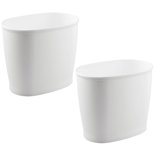 iDesign Slim Plastic Bathroom Trash Can, by iDesign