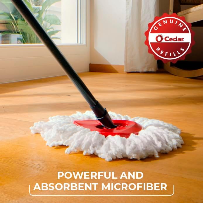 O-Cedar System Easy Wring Spin Mop & Bucket - Image 7