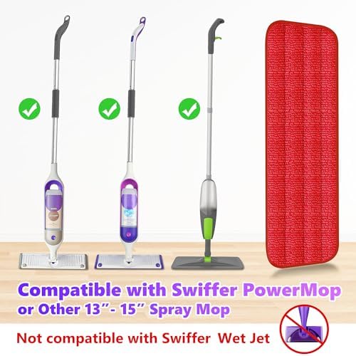 6 Pack Reusable Mop Pads Compatible - Image 2