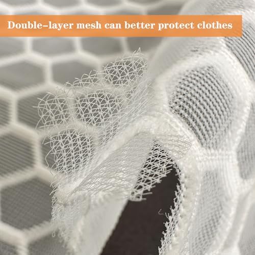2 Pack Laundry Bag, Durable Big Honeycomb Mesh Laundry Bags Suitable - Image 5