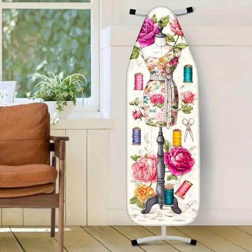 Nuxovilar Floral Mannequin Ironing Board Cover 15x54 Polyester - Image 2