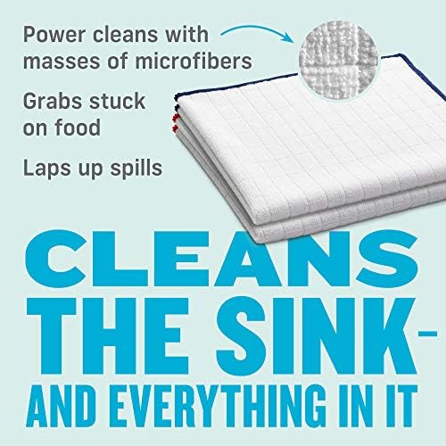 E-Cloth Wash & Wipe Dish Cloth, Microfiber Cleaning Cloth Reusable Paper Towel - Image 2