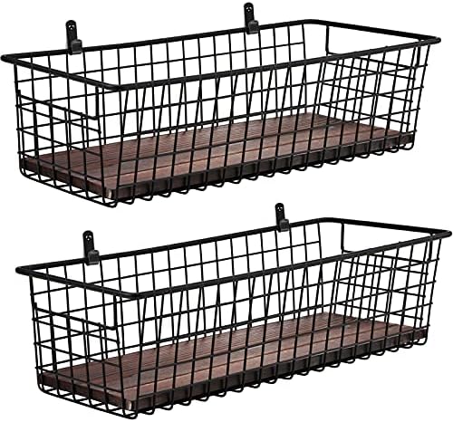 SheeChung [Extra Large Wall Storage Basket, Metal Hanging Basket - Image 2