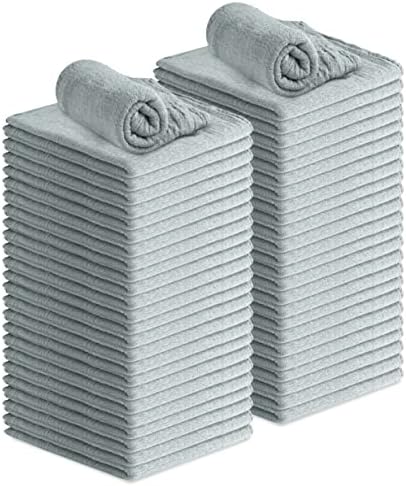 Avalon Towels Cotton Shop Rags – Size 12x14 Inches Cleaning Rags – Absorbent by AvalonTowels