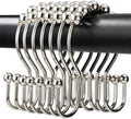 Shower Curtain Hooks, OEH Shower Curtain Rings, Metal Shower Curtain Rings Rust by OEH