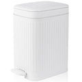 Small Bathroom Trash Can with Lid, 2.6 Gallon Slim Soft Close Step, Kitchen & by rejomiik