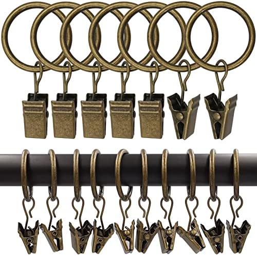 LLPJS 100 Pack Curtain Rings by LLPJSCurtainRingsClipHooks