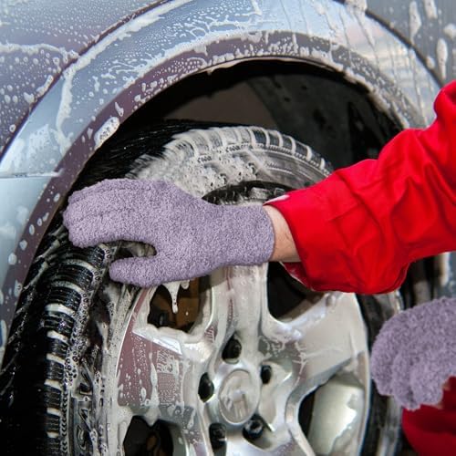 Patelai 3 Pairs Microfiber Dusting Gloves - Image 4