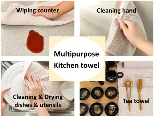 Kitchen Towels 100% Cotton Waffle Weave Dish Towel - Image 5