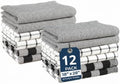 LANE LINEN Kitchen Dish Towels Set of 12 – 18”x28” Soft & Quick-Drying Hand and by LaneLinen