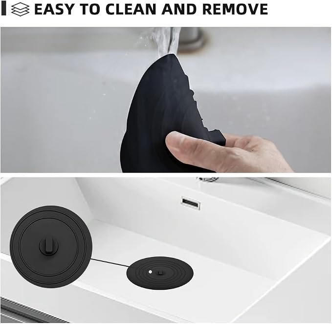 Tub Stopper 2PCS, Bathtub Drain Stopper, 6 inches Bathtub Tub Drain Cover - Image 3