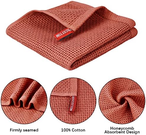 Nialnant 100% Cotton Dish Rags, 6 Pack Absorbent Kitchen Towels - Image 3
