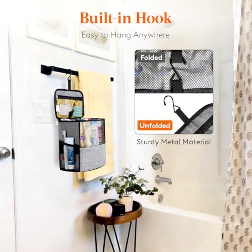 Lifewit Shower Bag Mesh Shower Caddy Portable College Dorm Room Essentials Tote - Image 3