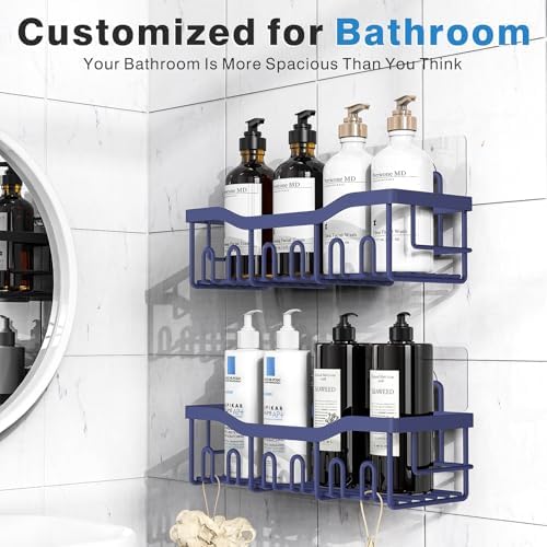EUDELE 2 Pack Shower Caddy, Adhesive Organizer - Image 2