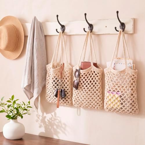 Honeydak 3 Hanging Baskets, Cotton Rope - Image 4