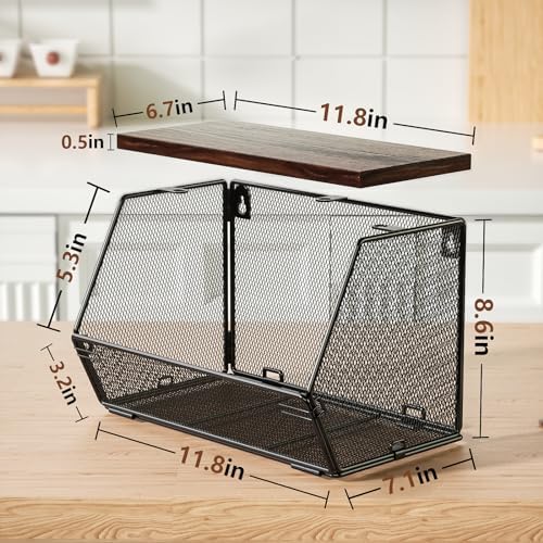 3-Pack Stackable Wire Basket - Image 6