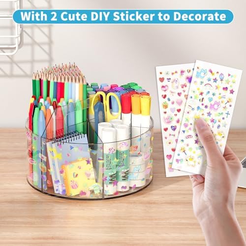 Acrylic Pen Holder for Desk Organizer Holder - Image 2