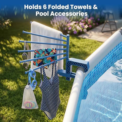 Aquajoyer Poolside Pool Towel Rack Outdoor - Image 3
