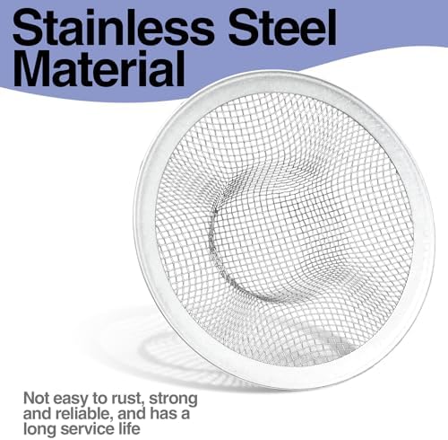 Piutouyar 2 Pack Stainless Steel Kitchen Sink Strainer, 3.5 Inch Diameter - Image 3