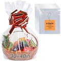 Yuiicaov 6PCS Extra Large Cellophane Bags, 30x40 Inches Clear Cellophane Wrap by Unknown