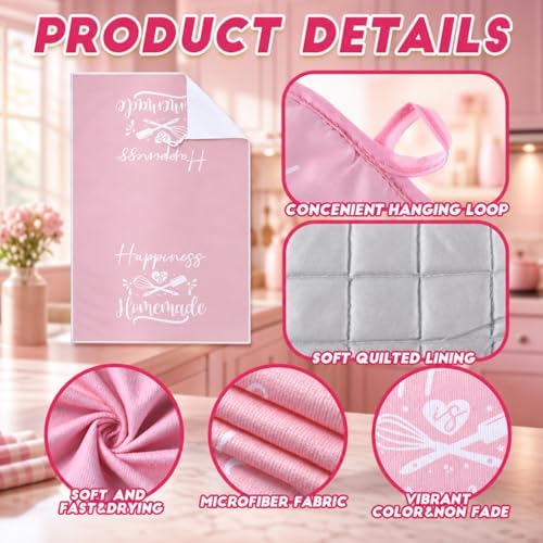 Sratte 6 Pcs Pink Kitchen Decor Accessories Set - Image 5