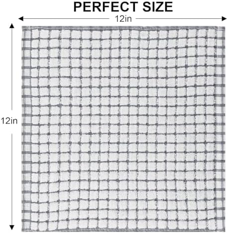 Kitinjoy Cotton 12 Pack Terry Kitchen Dish Cloths - Image 2