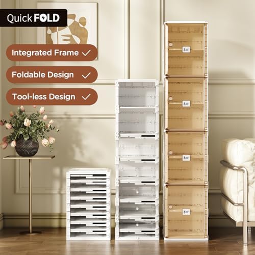 ANTBOX Shoe Organizer Storage Box, Portable Folding Shoe Rack - Image 3