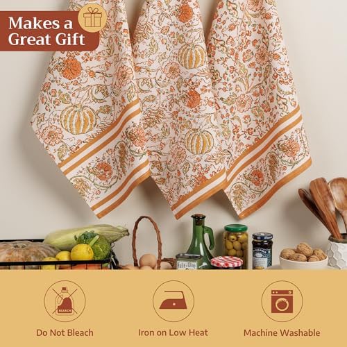 Maison d' Hermine Kitchen Towels Set of 3 Reusable 100% Cotton 27.50" x 20" - Image 5