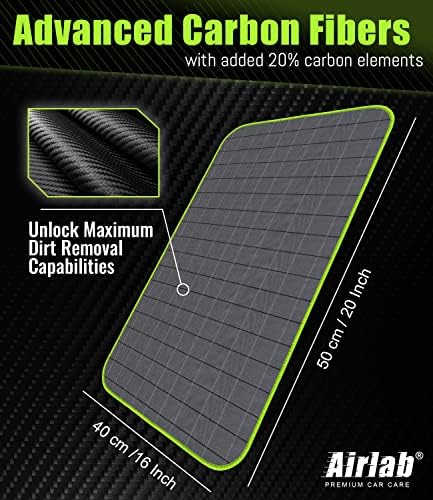 Carbon Microfiber Towels for Car Glass Window Polishing, Light Grey-Green - Image 3