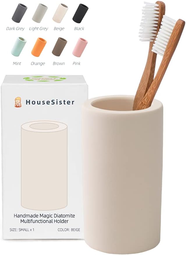 Fast-Drying Diatomite Toothbrush Holder by HouseSister