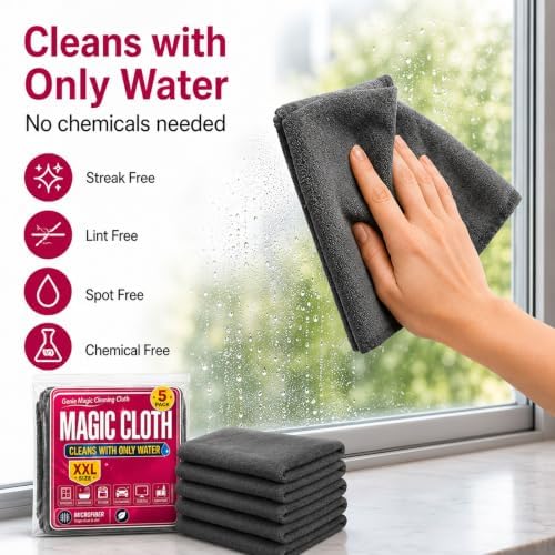 10 Pack Thickened Genie Magic Cleaning Cloth, XXL Microfiber Magic Cloth - Image 4