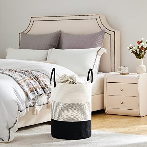 VIPOSCO 58L Tall Woven Laundry Basket Hamper - Image 4