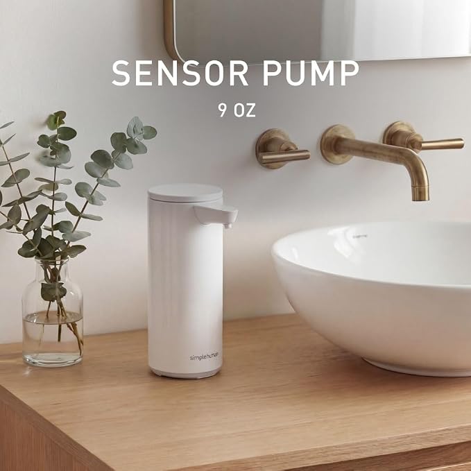 simplehuman Liquid Sensor Pump, 9 oz Automatic Soap Dispenser - Image 2