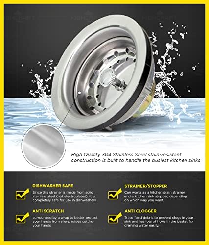 Everflow 7516 Kitchen Sink Stainless Steel Drain Assembly - Image 6