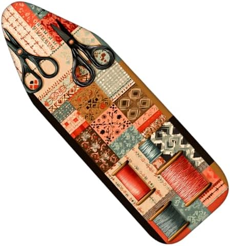 Nuxovilar Patchwork Scissors Ironing Board Cover 15x54 Polyester by Nuxovilar