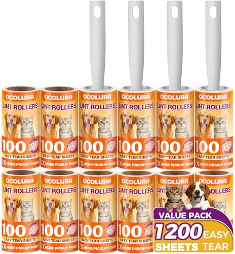 1200 Sheets Extra Sticky Lint Rollers by Unknown