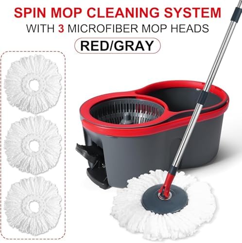 360° Spin Mop and Bucket Set Cleaning System, Mop and Bucket - Image 2