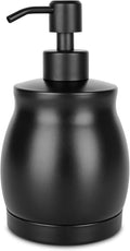 Black Stainless Steel Soap Dispenser, Modern Countertop Liquid & Lotion by MasterofLifeOptimization