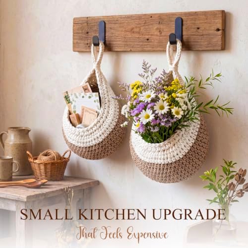 Honeydak 3 Hanging Baskets, Cotton Rope - Image 5