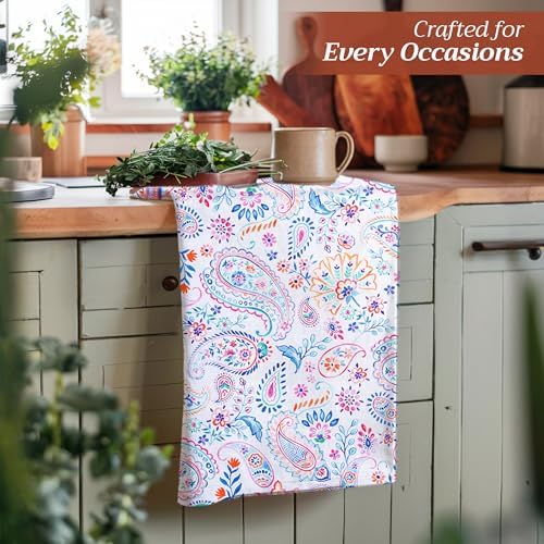 Maison d' Hermine Kitchen Towels Set of 3 Reusable 100% Cotton 27.50" x 20" - Image 5