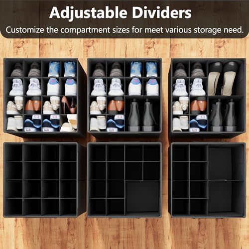SUOCO 2 Pack Shoe Organizer for Closet, Fits up to 32 Pairs, Small Space Shoe - Image 2