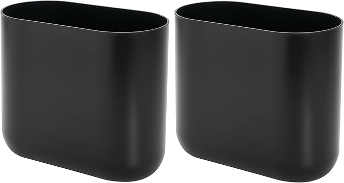 iDesign Small Slim Plastic Bathroom Trash Can by iDesign
