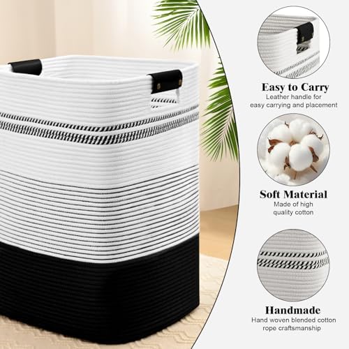 Laundry Hamper, 95L Tall Laundry Basket - Image 5