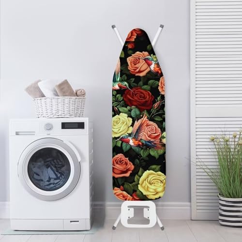 Hummingbird Rose Ironing Board Cover Standard Size 15 x 54 Stain Resistant - Image 3