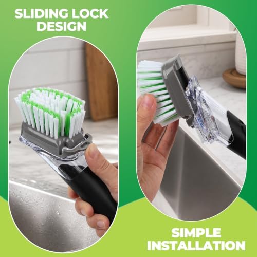 Soap Dispensing Dish Brush Storage Set - Image 5