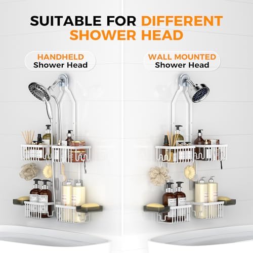 Adjustable Aluminum Shower Caddy Hanging - Image 6