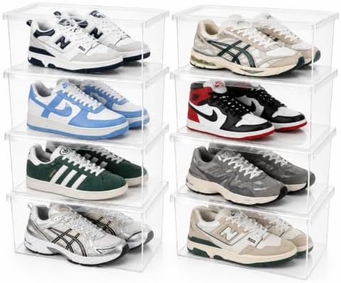 Superio Shoe Box Modern Storage Container 8 Pack by Superio